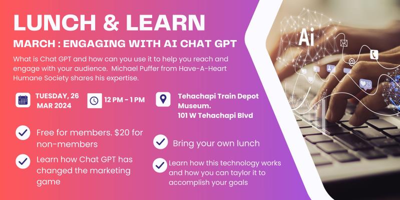 March Lunch & Learn: Chat GPT for Business