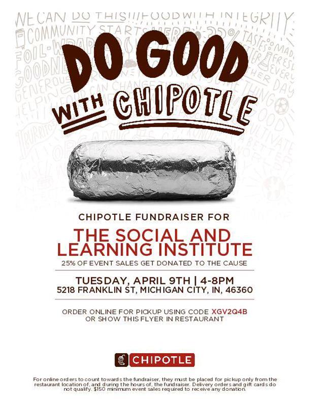 Chipotle Giveback for The Social & Learning Institute