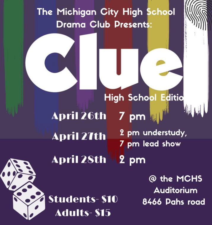 MCHS Drama Club Presents Clue High School Edition