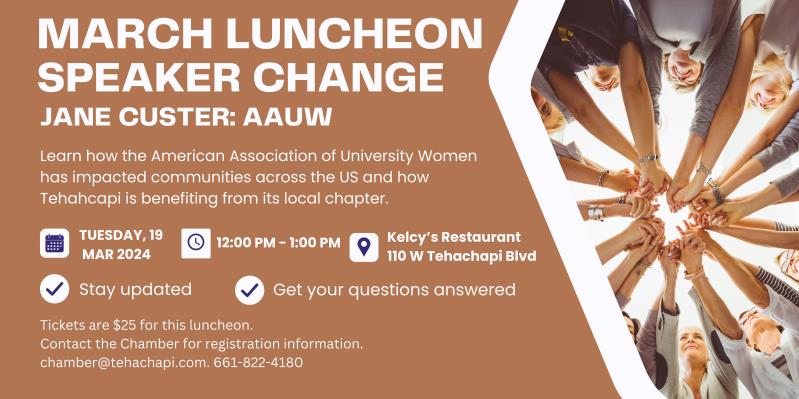 March Luncheon: AAUW