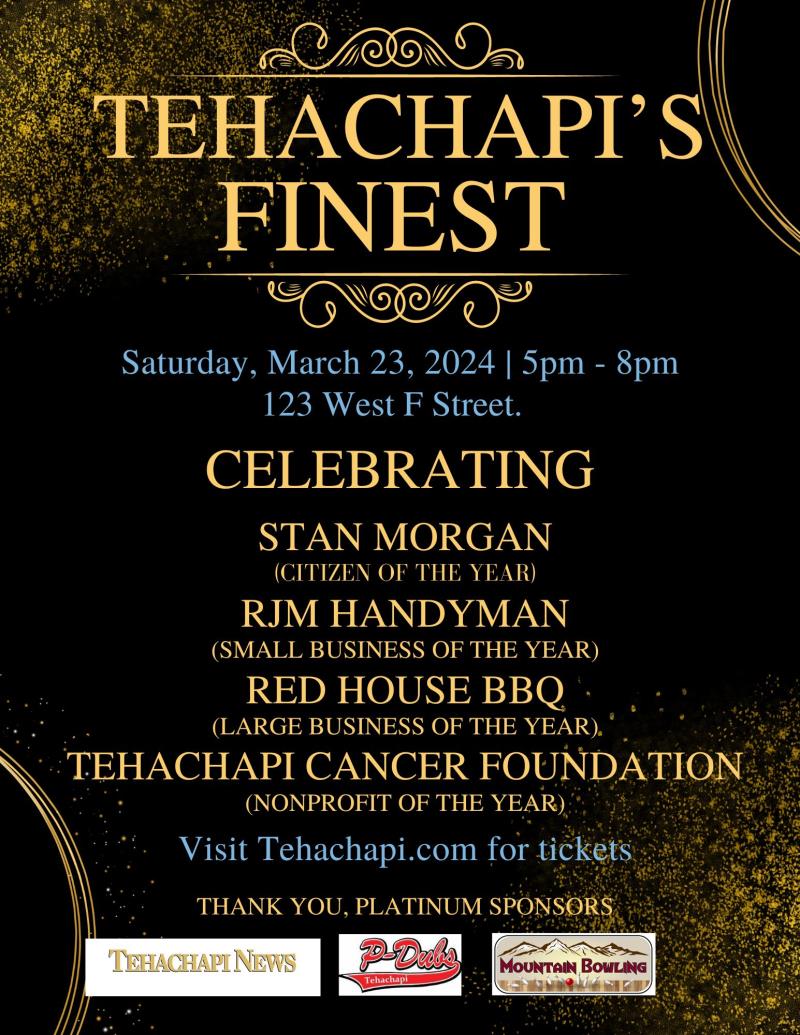 Tehachapi's Finest Recognition Gala and Installation