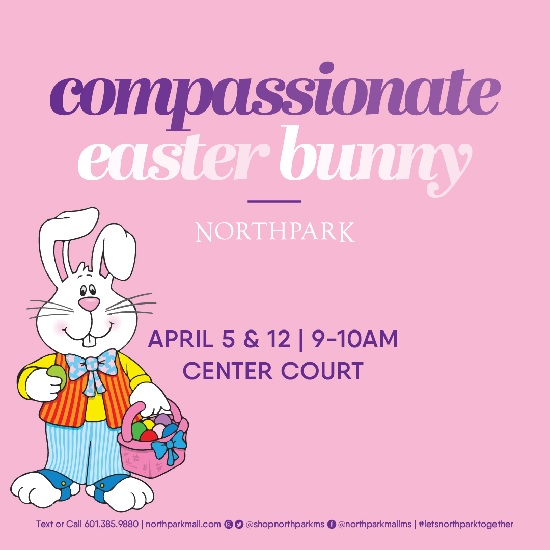 Compassionate Easter Bunny at Northpark Mall!