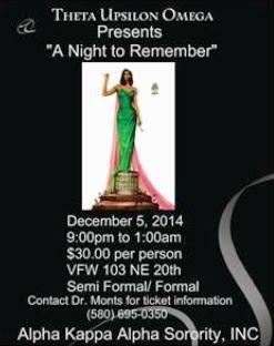 Theta Upsilon Omega Presents, “ A Night to Remember”