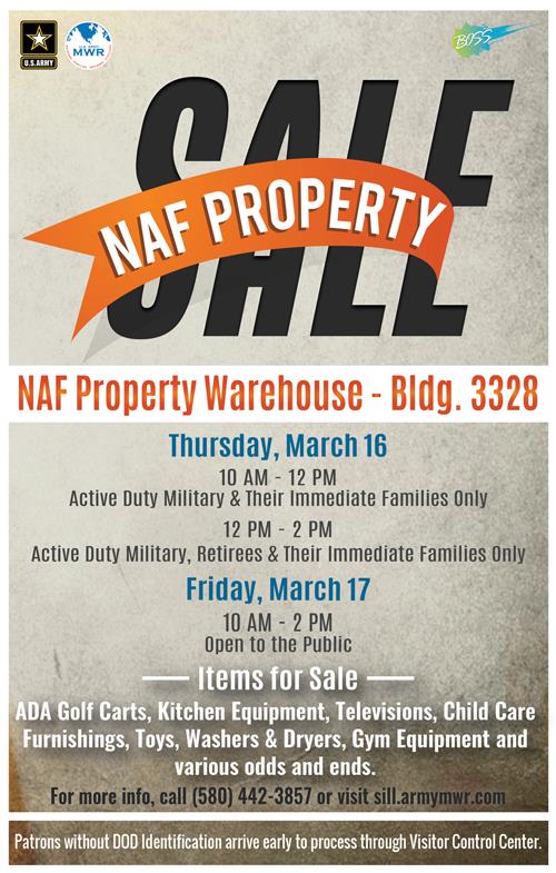 Fort Sill NAF Property Sale