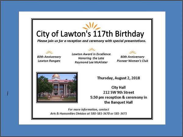 2018 City of Lawton Ceremony and Reception