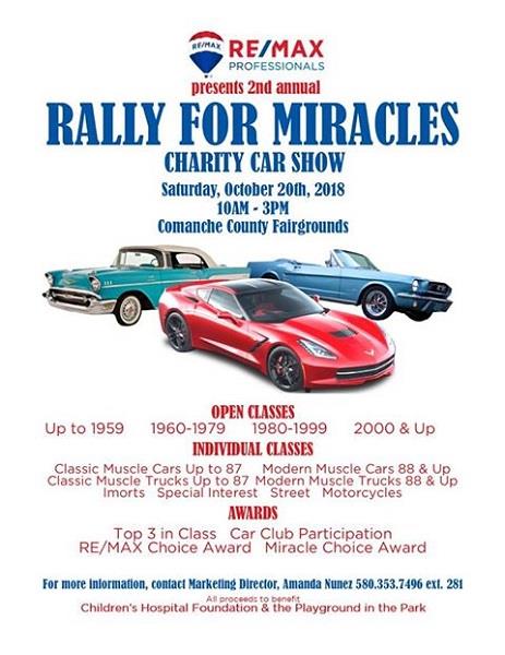 Rally for Miracles Charity Car Show