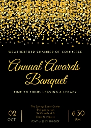 Weatherford Chamber Annual Banquet