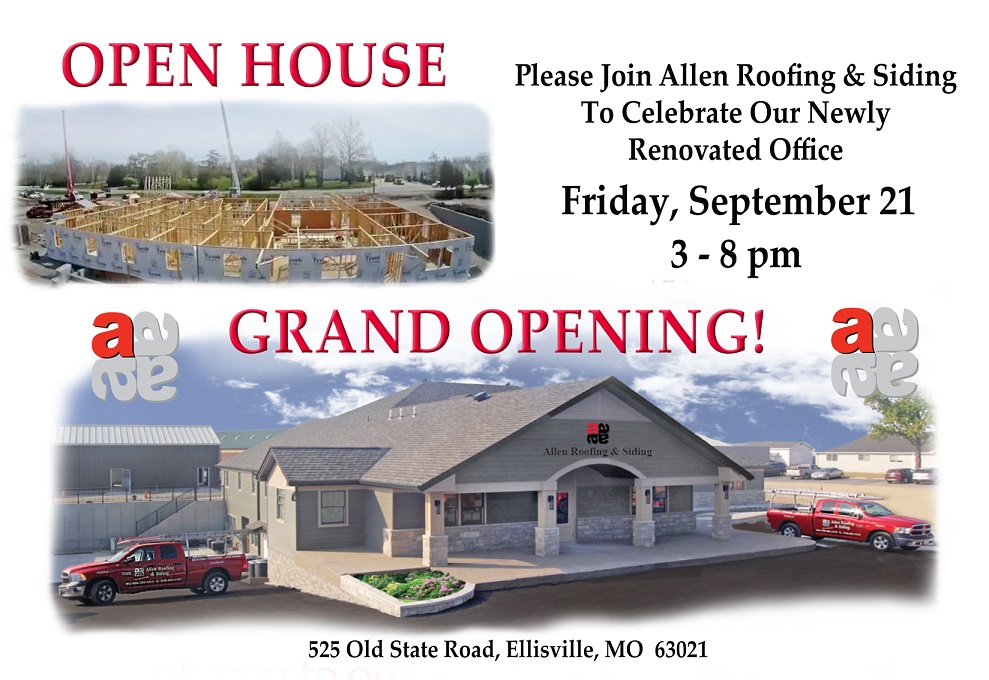 Grand Reopening & Ribbon Cutting - Allen Roofing & Siding