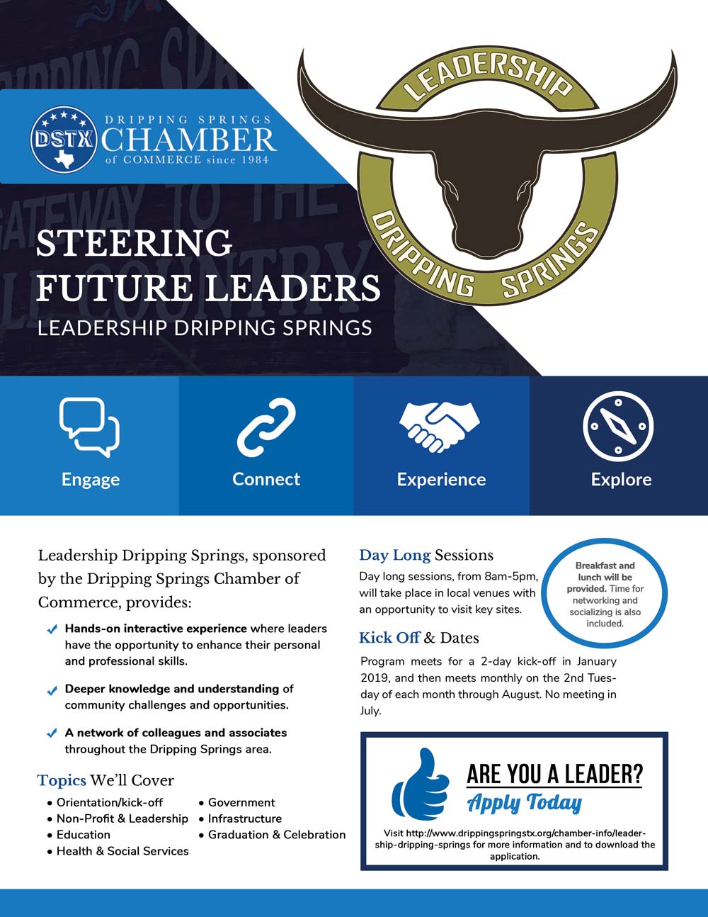 Leadership Dripping Springs 2019 Application Deadline