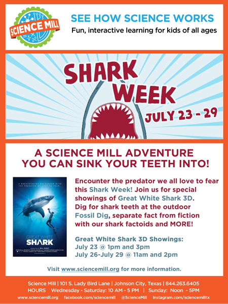 Shark Week at the Science Mill
