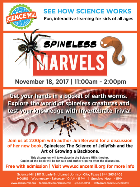 Spineless: Discussion & Book Signing