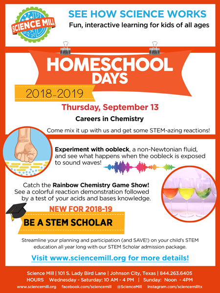 HomeSchool Day - "Be a Chemist"