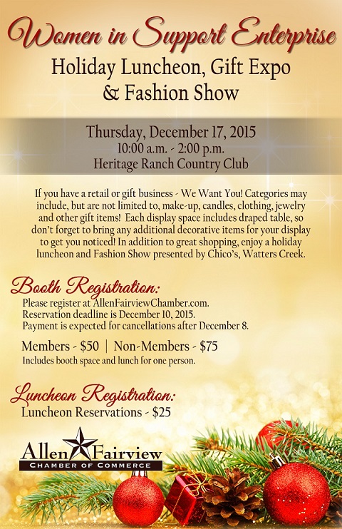 WISE Holiday Luncheon, Gift Expo & Fashion Show