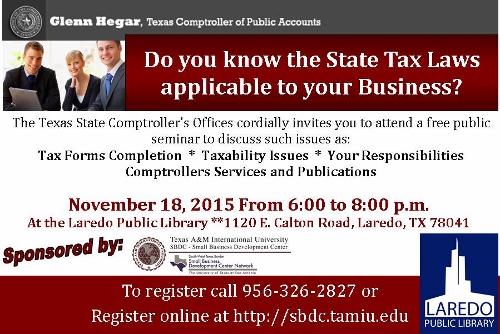The Texas State Comptroller's Offices's Tax Seminar