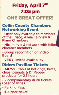 Frisco RoughRiders Collin County Chambers Networking Event