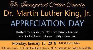 Inaugural Collin Co Martin Luther King Day