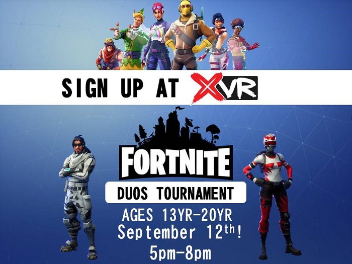 Fortnite Duos Tournament at Xtreme VR