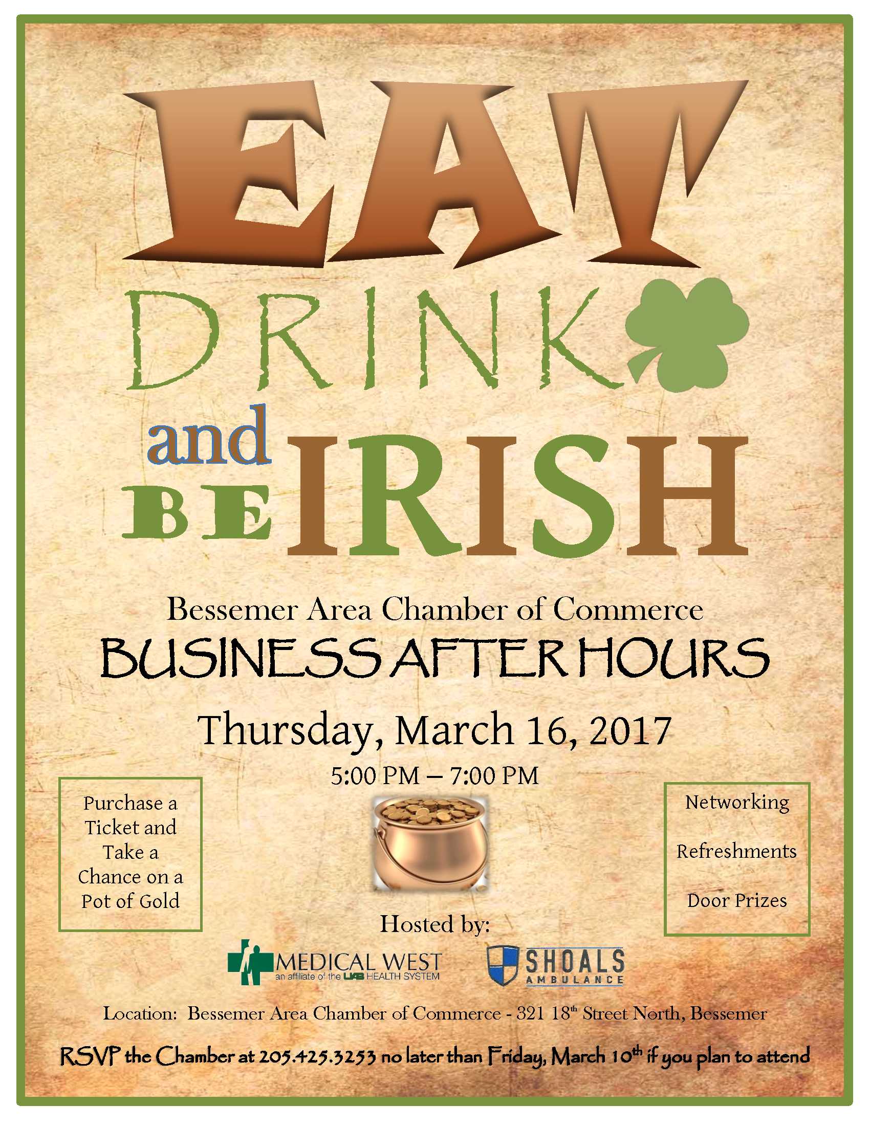 St. Patricks Day Business After Hours