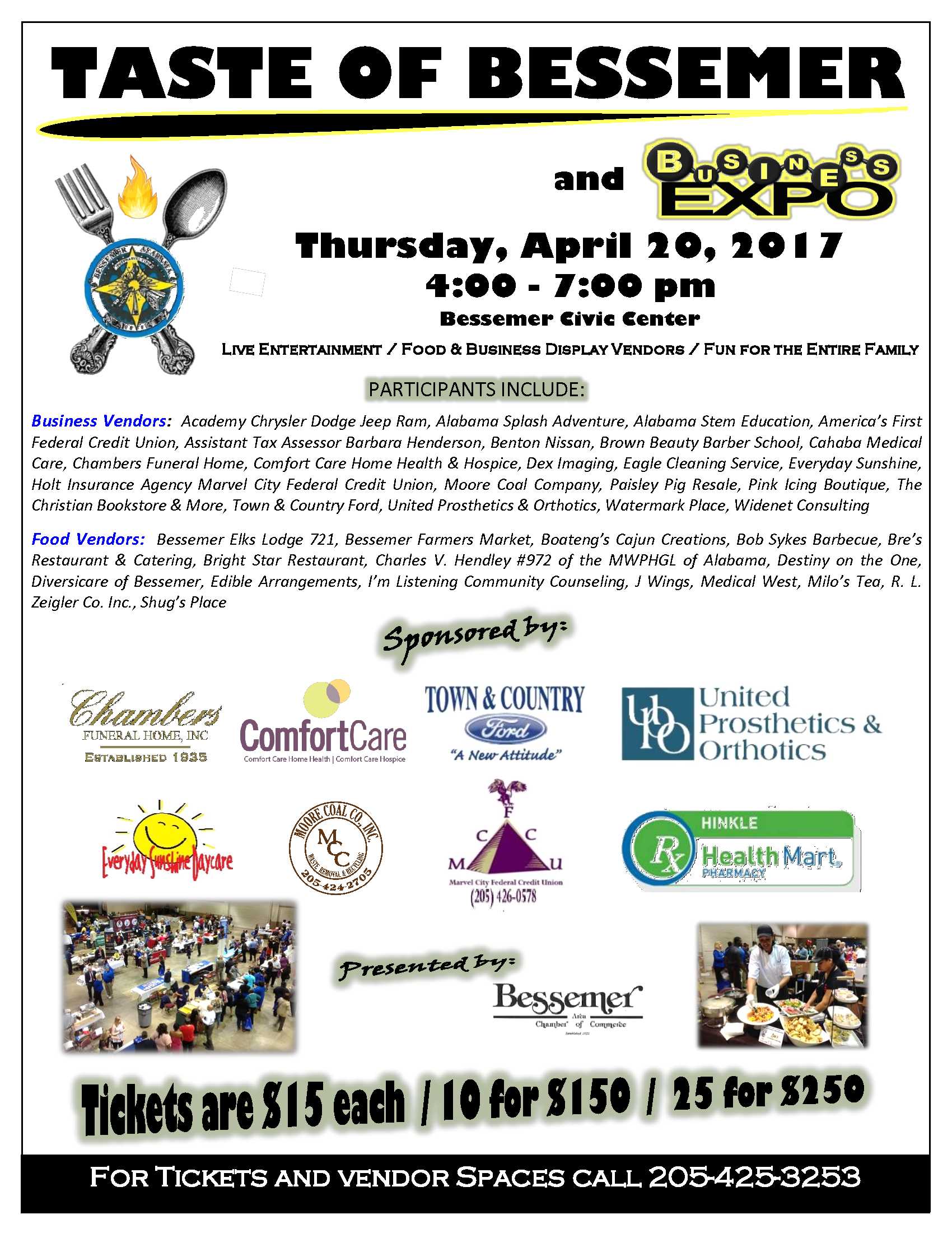 3rd Annual Taste of Bessemer and Business Expo