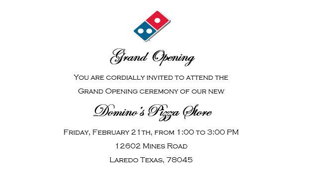 Domino's Pizza Grand Opening