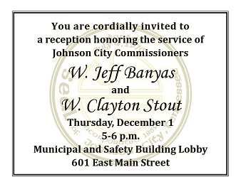 Reception Honoring Commissioners Stout and Banyas