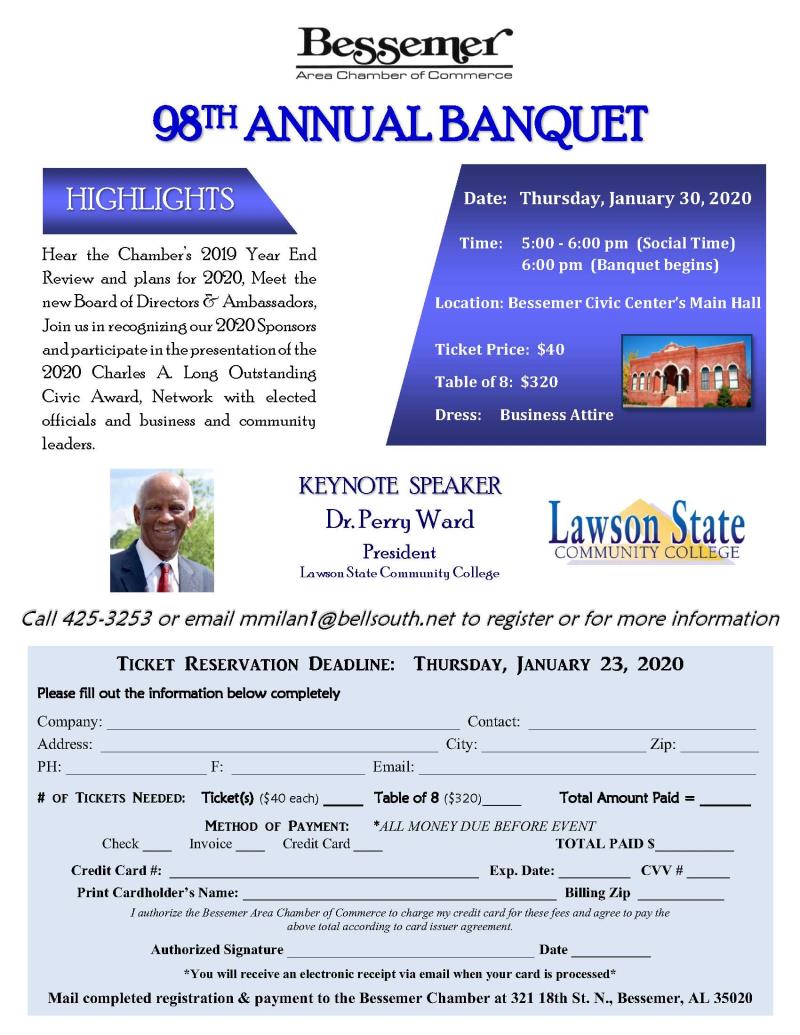 Bessemer Chamber's 98th Annual Meeting