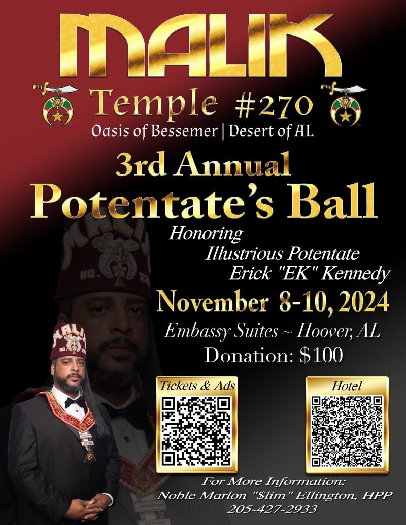 Malik Temple #270 3rd Annual Potentate's Ball