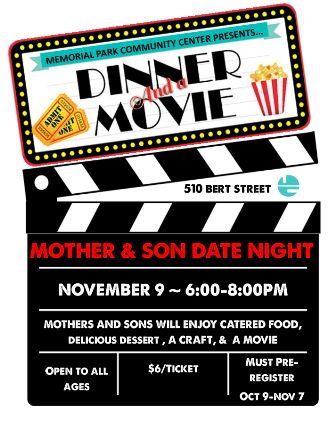Dinner and a Movie - Mother Son Date Night