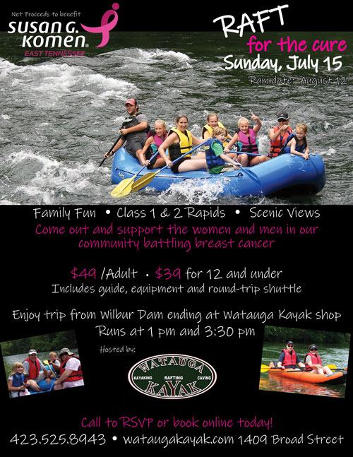Raft for the Cure - Komen East TN, Tri-Cities
