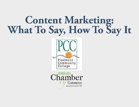 Content Marketing: What to Say, How to Say It