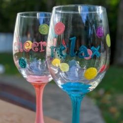 Paint Night features glassware
