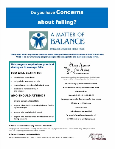 A Matter of Balance a Fall Prevention Program for Older Adul