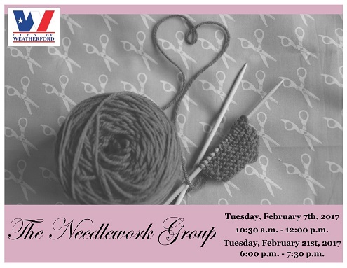 The Needlework Group at Weatherford Public Library