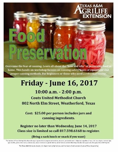 Food Preservation Workshop