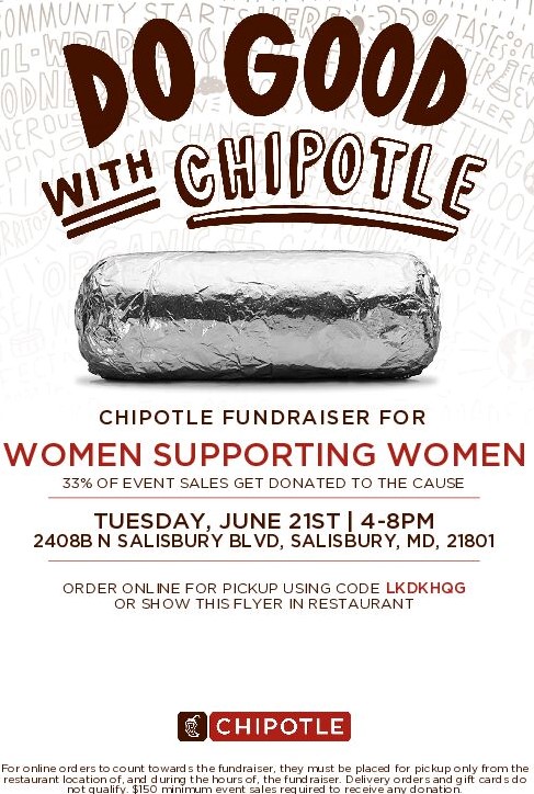 Do Good With Chipotle Women Supporting Women Fundraiser