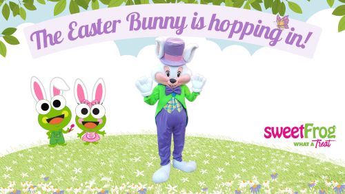 Easter Bunny Visit at sweetFrog Salisbury