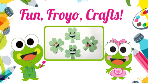 Free Kids Craft Making a Lucky Emoji at sweetFrog Salisbury