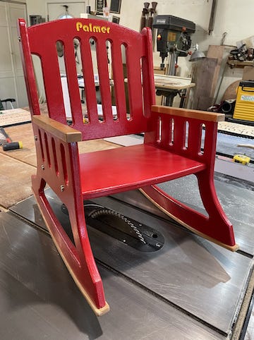 Toddler Sized Rocking Chair Class