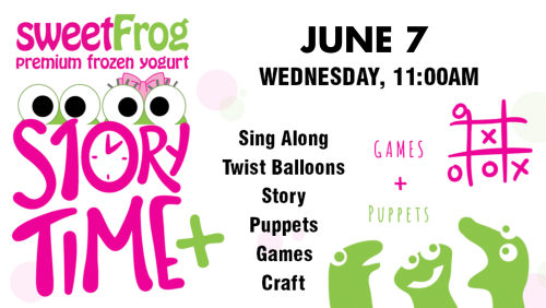 Story Time Plus at sweetFrog Salisbury