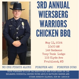 Wiersberg Warriors Foundation 3rd Annual Chicken BBQ