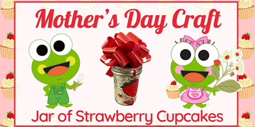 Mother's Day Strawberry Cupcakes Craft at sweetFrog Salisbur