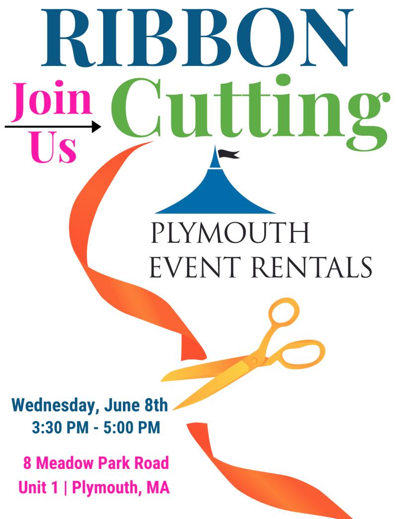 Plymouth Event Rentals Ribbon Cutting