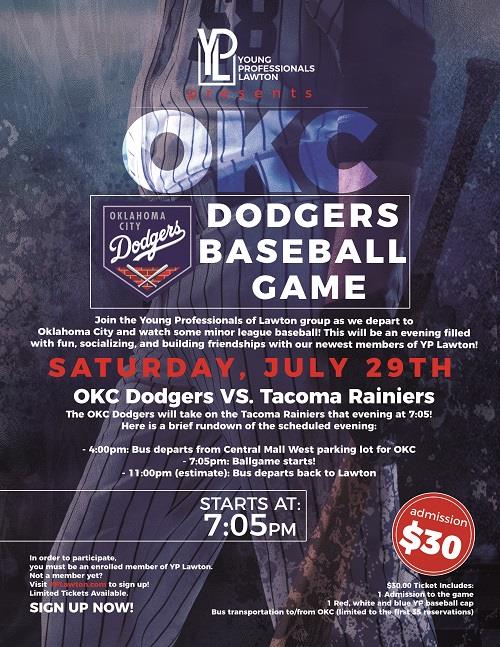 Young Professionals Trip to OKC Dodgers Baseball Game