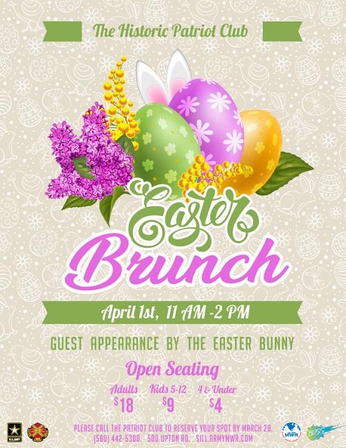 Easter Brunch at the Patriot Club on Fort Sill