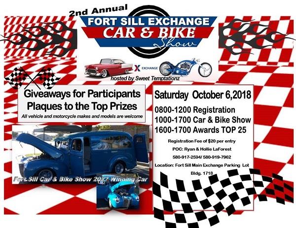 Fort Sill Exchange Car & Bike Show