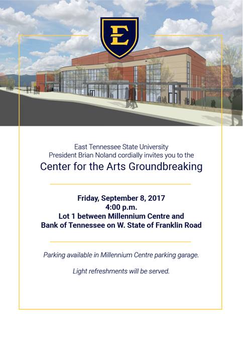 Ground Breaking for the ETSU Center for the Arts