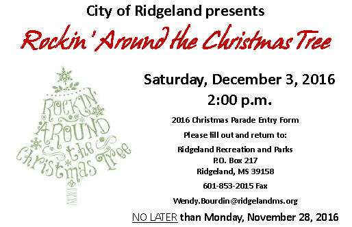 City of Ridgeland Christmas Parade
