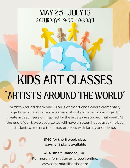 Artists Around The World: Kids Art Classes (8 weeks)
