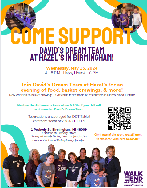 Hazel's Event - David's Dream Team Fundraiser