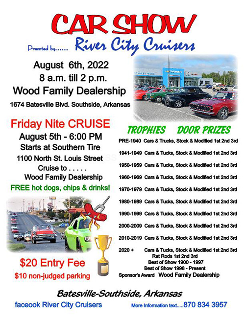 Car Show presented by River City Cruisers